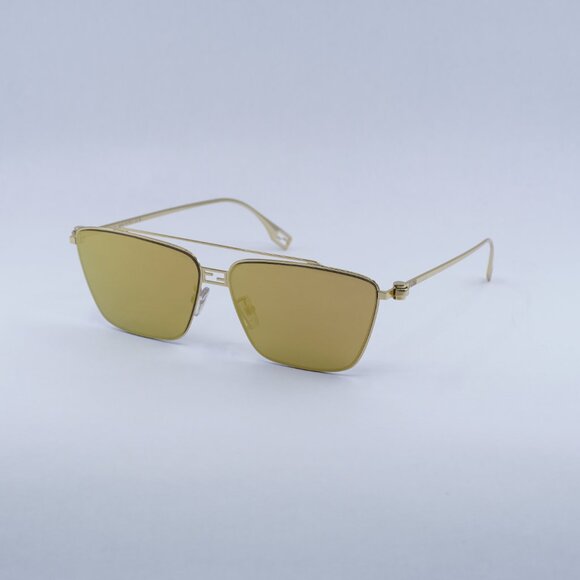 Fendi FE40110U 30L Sunglasses Gold Square Frame, Gold Lenses main image 9